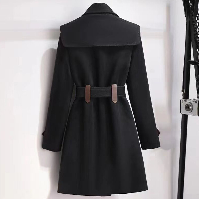 Modni dugi vuneni kaput za žene u 2023. Novi široki popravak Zima Topli temperament Vrhunski vuneni kaput za žene Tide