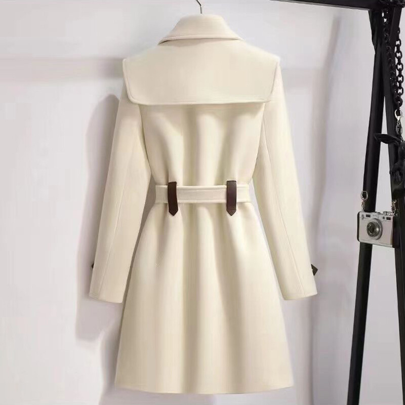 Modni dugi vuneni kaput za žene u 2023. Novi široki popravak Zima Topli temperament Vrhunski vuneni kaput za žene Tide