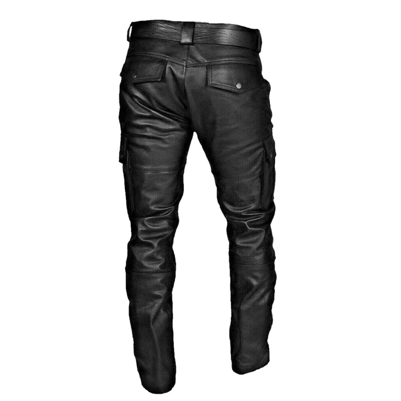 Pantaloni din piele PU de modă, pantaloni de motocicletă elastici cu talie înaltă, pentru bărbați, toamnă, toamnă 2023, pantaloni din piele de marcă, la modă