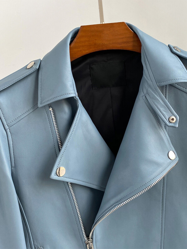 Mauroicardi proljeće jesen kratka plava crna pu kožna motoristička biciklistička jakna muška gornja odjeća dugih rukava s patentnim zatvaračem 4xl 5xl