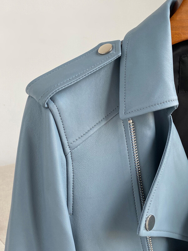 Mauroicardi proljeće jesen kratka plava crna pu kožna motoristička biciklistička jakna muška gornja odjeća dugih rukava s patentnim zatvaračem 4xl 5xl