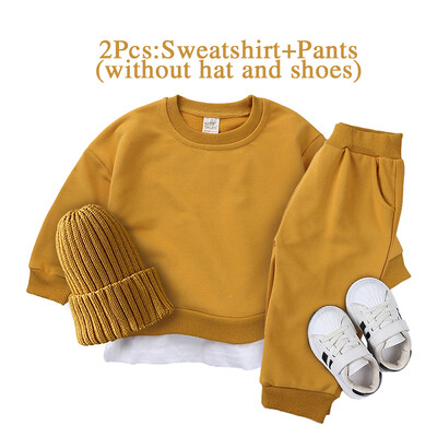 2024. g. bērnu apģērbi, meiteņu, zēnu, apģērbu komplekti, bērnu tērpi, sporta džemperi, mazuļi, 2 gab., korejiešu atpūtas apģērbi, džemperi, kostīmi