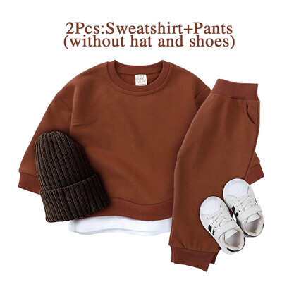 2024. g. bērnu apģērbi, meiteņu, zēnu, apģērbu komplekti, bērnu tērpi, sporta džemperi, mazuļi, 2 gab., korejiešu atpūtas apģērbi, džemperi, kostīmi