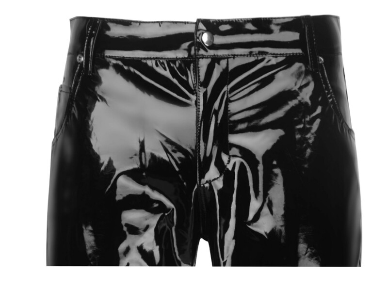 Spīdīgas PVC Lateksa Bikses Vīriešu Motocikls Melnas Vīriešu Bikses Modes Mākslīgās ādas Izjādes Ūdensizturīgs Motor Biker Vīriešu Street Bikses