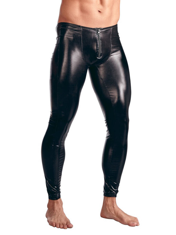 Muške hlače Gotičke tajice Muške hlače Hlače Seksi donje rublje za nastup na pozornici Muškarci Wetlook umjetna koža PVC Gay Club Plesna odjeća
