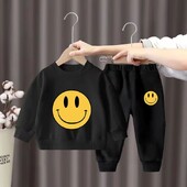 Őszi gyerek fiú ruha szett gyerekeknek lányoknak nyomott pulóverek pulóver felső és nadrág alsó öltöny baba hosszú ujjú tréningruhák