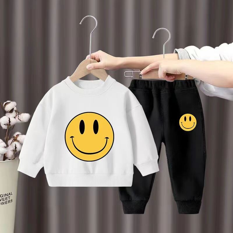 Őszi gyerek fiú ruha szett gyerekeknek lányoknak nyomott pulóverek pulóver felső és nadrág alsó öltöny baba hosszú ujjú tréningruhák