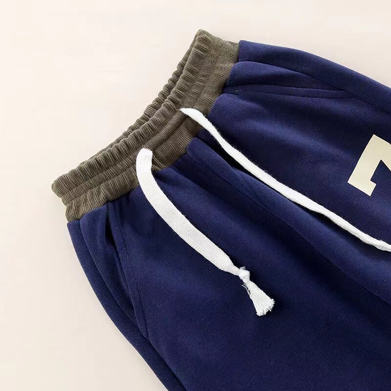 Rudens bērnu zēnu apģērbu komplekts ar burtiem apdrukāti džemperi, džemperis un bikses, 2 gab., kostīms, pusaudžu meitenes, treniņtērpi apakšā