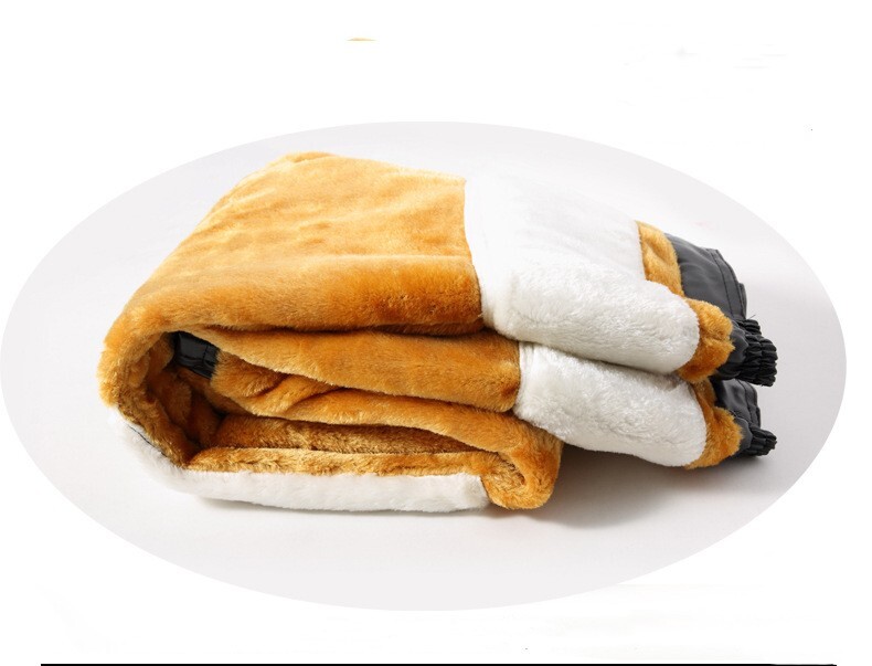 Zimske debele tople motociklističke PU kožne hlače Muške pahuljaste ležerne motociklističke umjetne kože Duge hlače otporne na vjetar, velika veličina 5XL