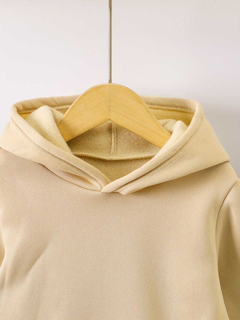 2 seturi de toamnă/iarnă nou casual, confort, stil sport, cu imprimeu cald pentru băiat, căptușeală caldă cu hanorac și pantaloni de trening