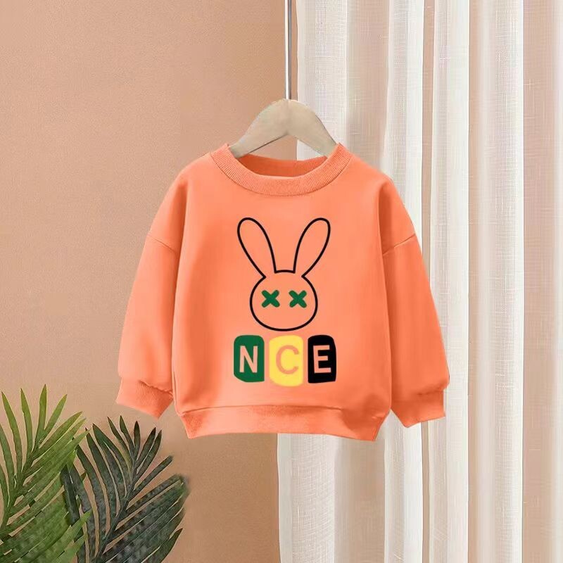 Set de haine de toamnă pentru copii, băieți, fete, hanorace imprimate cu iepure, pulover, top și pantaloni, 2 buc, costum pentru bebeluși, treninguri de modă