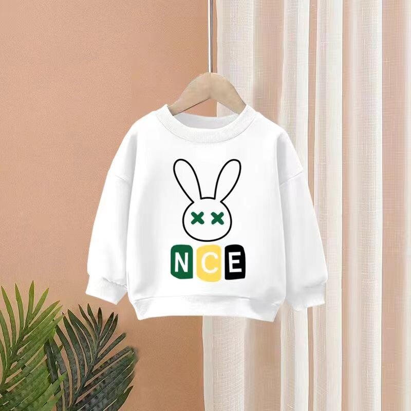 Set de haine de toamnă pentru copii, băieți, fete, hanorace imprimate cu iepure, pulover, top și pantaloni, 2 buc, costum pentru bebeluși, treninguri de modă