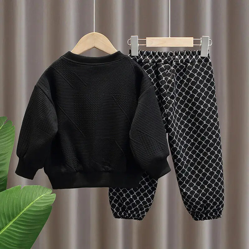 Set haine de toamnă pentru copii pentru băieți, hanorace cu litere imprimate, pulover, top și pantaloni, pantaloni, costum 2 piese, ținute pentru fete adolescente