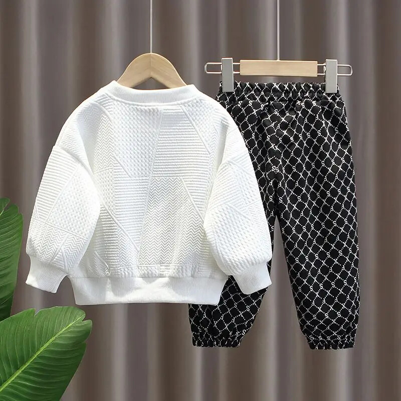 Set haine de toamnă pentru copii pentru băieți, hanorace cu litere imprimate, pulover, top și pantaloni, pantaloni, costum 2 piese, ținute pentru fete adolescente