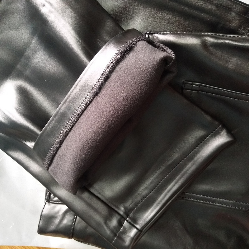 Dropshipping pantaloni din piele pentru bărbați, pantaloni elastici din piele PU, îmbrăcăminte de stradă 2023, primăvară, toamnă, motociclete