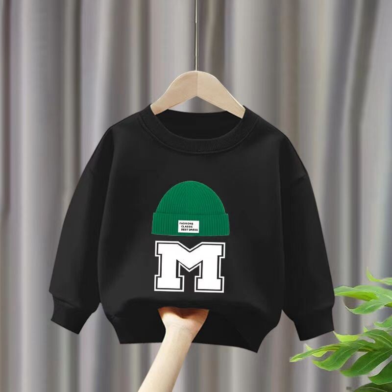 Őszi baba lány fiú ruha szett Gyermek sport betűnyomtatás pulóver felső és nadrág alsó kétrészes öltöny tréningruha