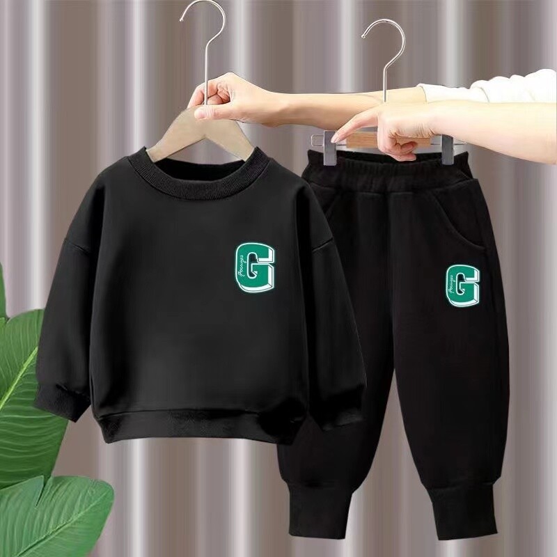 Jesenski komplet odjeće za djevojčice, dječja majica za dječake, gornji dio pulovera i donji dio hlača, odijelo od 2 komada, odijelo dugih rukava, trenerke