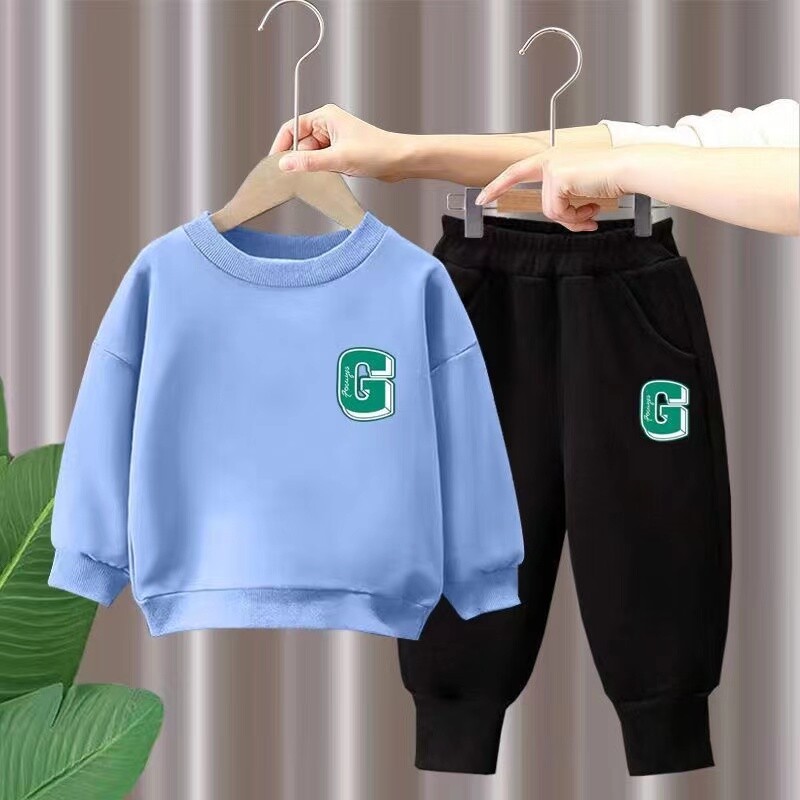Jesenski komplet odjeće za djevojčice, dječja majica za dječake, gornji dio pulovera i donji dio hlača, odijelo od 2 komada, odijelo dugih rukava, trenerke