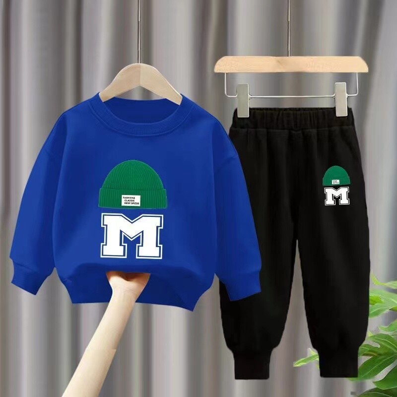 Jesenski komplet odjeće za djevojčice, dječja majica za dječake, gornji dio pulovera i donji dio hlača, odijelo od 2 komada, odijelo dugih rukava, trenerke