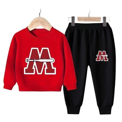 Set de haine de toamnă pentru copii, fete, hanorace cu litere imprimate, pulover, top și pantaloni, costum 2 buc.