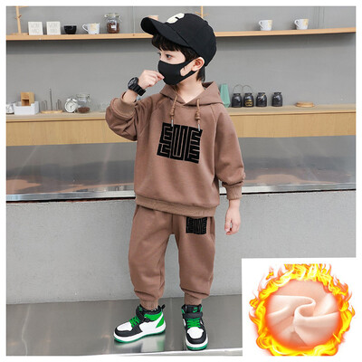 Proljeće jesen, dječji komplet odjeće za dječake, modni set majica s kapuljačom za dječake, tinejdžeri, majica s kapuljačom + hlače, 2 komada odjeće, studentska odjeća, sportsko odijelo