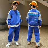 Proljetno-jesensko odijelo za dječake 2023. Novi stil Korejska verzija Dječja odjeća Elegantna sportska odjeća 2-dijelni set za uzrast od 2-10 godina