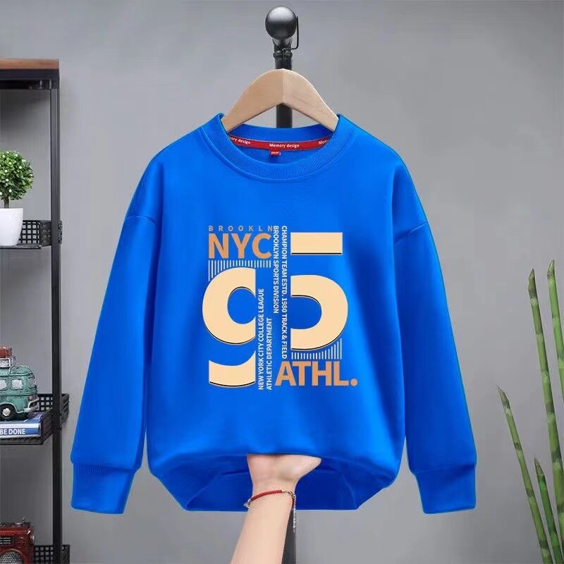 Jesenski komplet odjeće za djevojčice i dječake, dječja sportska majica s ispisom slova i donji dio 2-dijelnog odijela, dječja trenirka