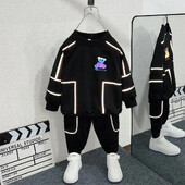 Proljetni set majica s kapuljačom za dječake 2024. novo dječje proljeće sportski proljeće i jesen veliki dečki proljeće trend dječje odjeće