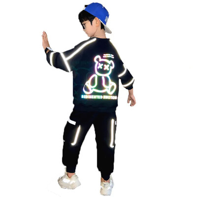 Proljetni set majica s kapuljačom za dječake 2024. novo dječje proljeće sportski proljeće i jesen veliki dečki proljeće trend dječje odjeće