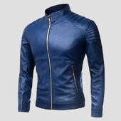 Muška jesenska potpuno nova PU kožna jakna Muška kauzalna vintage proljetna odjevna kombinacija Motoristički biciklistički kožni kaput