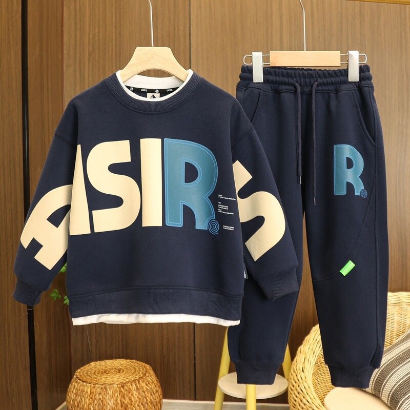 2023 Novi Jesen Proljeće Trendy 2kom Džemperi+Hlače Sportska Odijela 3-14 godina Dječja Slobodno vrijeme Široka Odjeća Dječja Odjeća Kompleti za dječake