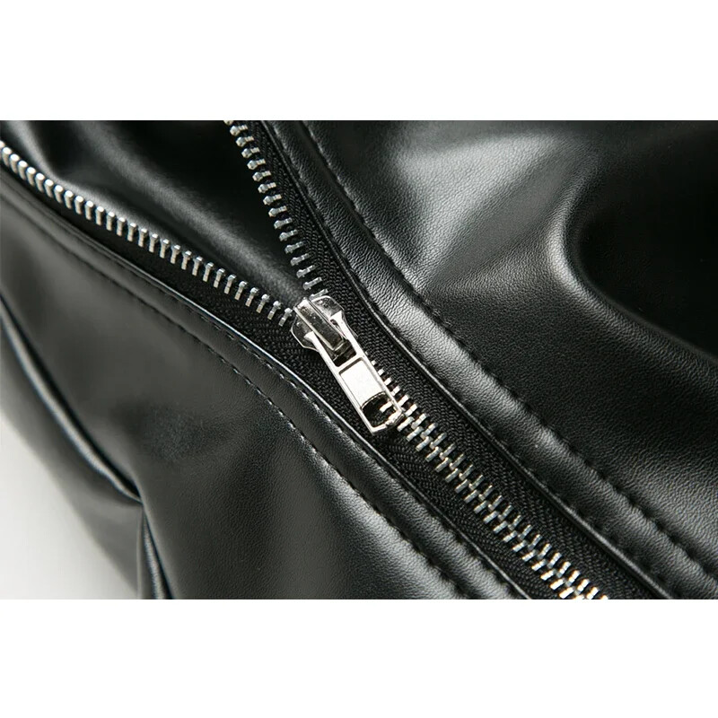 Pantaloni de piele pentru bărbați cu personalitate nou ajunși Pantaloni de piele subțiri pentru bărbați Îmbrăcăminte pentru bărbați Pantaloni PU pentru bărbați