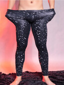 Seksi hlače za noćni klub Scenska odjeća Hlače od umjetne kože leopard oblika Hlače s izbočenom torbicom Muška odjeća Hulahopke Novo sada u modi