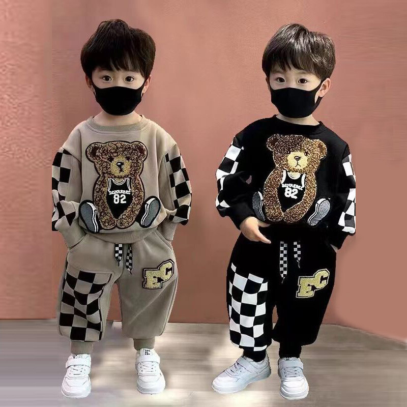 Seturi de desene animate de toamnă pentru băieți 2024, costume de modă noi, hanorace pentru copii + pantaloni sport, 2 buc. ținute pentru copii, îmbrăcăminte casual de primăvară