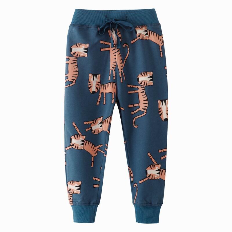 Little maven Boys Fashion 2gab Bērnu apģērbu komplekts Animal Tiger Print Zēnu sporta krekli Bikses Apģērbs Rudens komplekts bērniem Komplekti