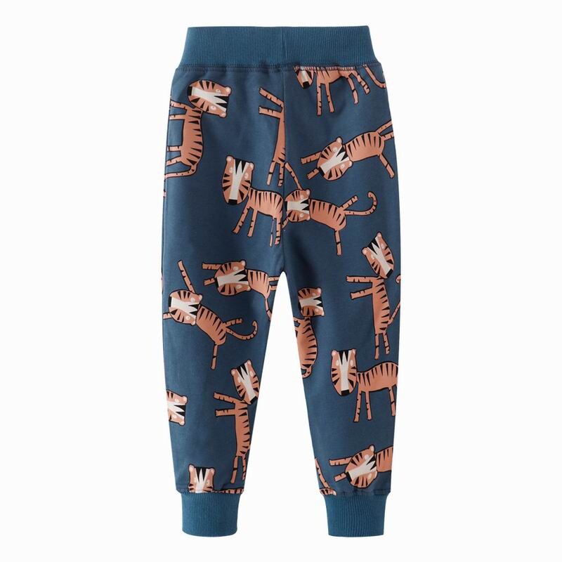 Little maven Boys Fashion 2gab Bērnu apģērbu komplekts Animal Tiger Print Zēnu sporta krekli Bikses Apģērbs Rudens komplekts bērniem Komplekti