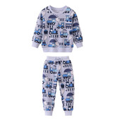 Jumping Meters 2-7T Mașini noi sosiri Toamnă Iarnă Seturi de îmbrăcăminte pentru băieți Bumbac cu mânecă lungă Ținute pentru copii Seturi de vânzare fierbinte