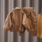 Set de îmbrăcăminte pentru băiat, iarnă, toamnă, ocazional, modă, desene animate, haină activă + pantaloni, copii, bebeluși, copii mici, băieți