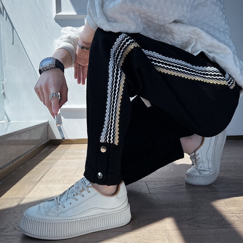 Pantaloni de trening pentru bărbați, hip-hop, largi, Y2k, pentru bărbați, articole noi, în stil coreean, subțiri, pantaloni casual vintage
