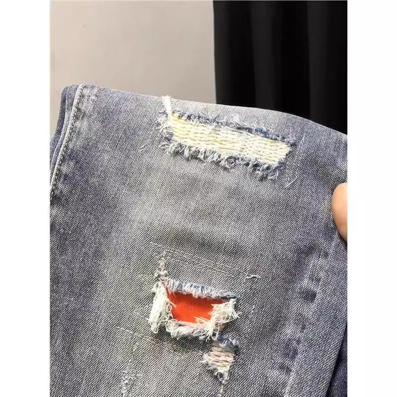 Kvaliteetsed Korea stiilis riided Kpop teksad Meeste Luksuslikud Uued Slim Fit Denim Teksad Vabaaja poiss-sõbra pliiatsipüksid Klassikalised teksad