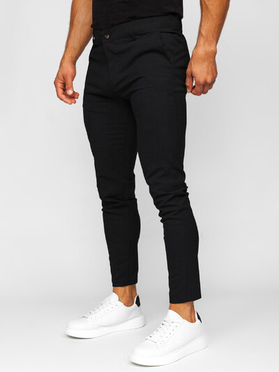 Vienkrāsainas slaidas vīriešu bikses Eiropā un Amerikas Savienotajās Valstīs Modes zīmuļu bikses Biznesa ikdienas ikdienas simtpēdu bikses