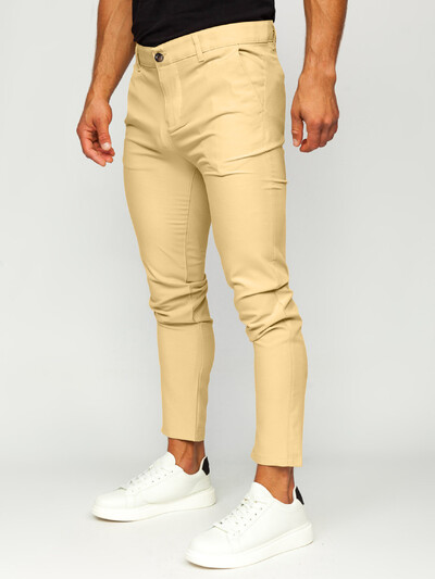 Vienkrāsainas slaidas vīriešu bikses Eiropā un Amerikas Savienotajās Valstīs Modes zīmuļu bikses Biznesa ikdienas ikdienas simtpēdu bikses