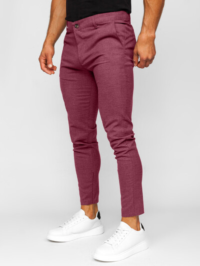 Vienkrāsainas slaidas vīriešu bikses Eiropā un Amerikas Savienotajās Valstīs Modes zīmuļu bikses Biznesa ikdienas ikdienas simtpēdu bikses