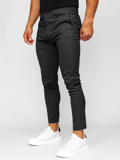 Vienkrāsainas slaidas vīriešu bikses Eiropā un Amerikas Savienotajās Valstīs Modes zīmuļu bikses Biznesa ikdienas ikdienas simtpēdu bikses