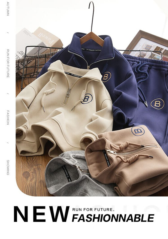 Zēnu komplekts Korejiešu bērnu apģērbi Apģērbi Rudens pavasaris Tievi Bērni 5 6 7 8 9 10 11 12 13 14 15 gadu uzvalks zēnam