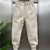 Muške hlače s džepovima na vezice Ležerne hlače Korejske recenzije Mnogo odjeće Ljetne široke traperice Muški muški jednostavni kompleti hlača s patentnim zatvaračem Sport