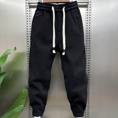 Muške hlače s džepovima na vezice Ležerne hlače Korejske recenzije Mnogo odjeće Ljetne široke traperice Muški muški jednostavni kompleti hlača s patentnim zatvaračem Sport