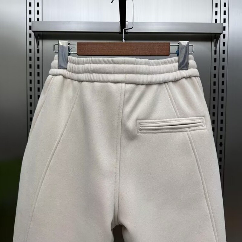 Muške hlače s džepovima na vezice Ležerne hlače Korejske recenzije Mnogo odjeće Ljetne široke traperice Muški muški jednostavni kompleti hlača s patentnim zatvaračem Sport