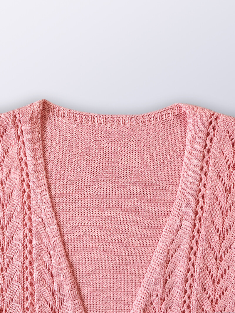 Pavasara un vasaras eleganti trikotāžas jaciņas ar īsām piedurknēm, saules stariem necaurlaidīgi sieviešu topi