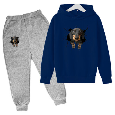 Cute Puppy Printed Σετ για Παιδιά Casual Εξωτερικά Ενδύματα Καλοκαιρινό κοστούμι για Κοριτσίστικα Ρούχα Από 8 έως 10 Ετών Σπίτι Ρούχα για αγόρια